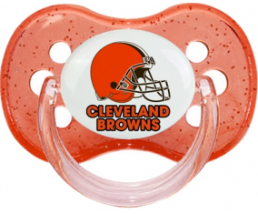 Cleveland Browns Lentejuelas Rojo Cereza Tetina