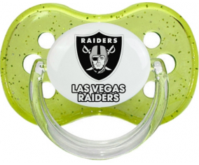 Lollipop de lentejuelas de cereza verde de los Raiders de Las Vegas