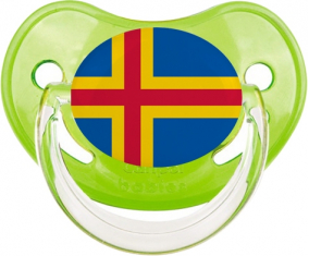 Bandera Aland Islas Clásicas Fisiológica Verde