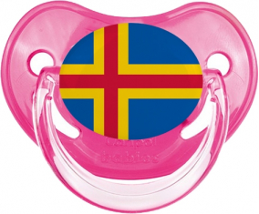 Bandera Islas Aland Fisiológicamente Natural Rosa Clásico