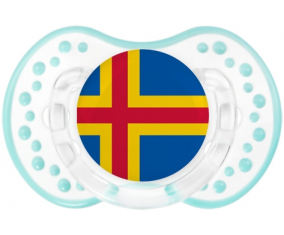 Flag Aland Tetine Islands lovi dynamic clásico retro-laguna blanca