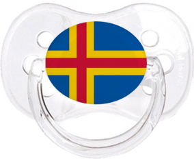 Bandera Islas Aland Lollipop Cherry Classic Transparente