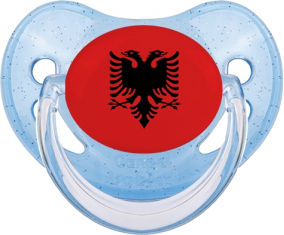 Bandera Albania Piruleta Fisiológica Azul con lentejuelas