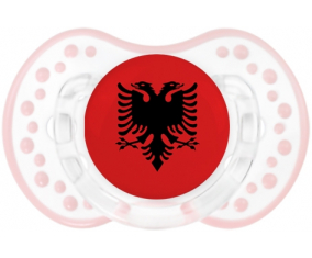 Flag Albania Lollipop lovi dynamic clásico retro-blanco-rosa-tierno