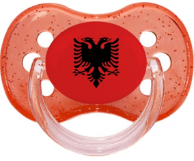 Bandera Albania rojo cereza brillante piruleta