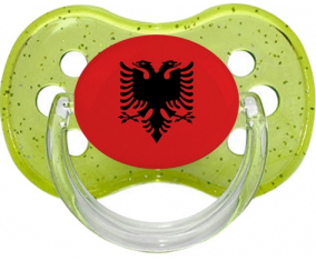 Bandera Albania verde cereza brillo Lollipop