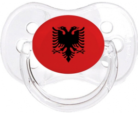 Bandera Albania Clásico Transparente Cereza Lollipop