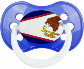 Bandera de Samoa Americana Sucete Anatómico Clásico Azul