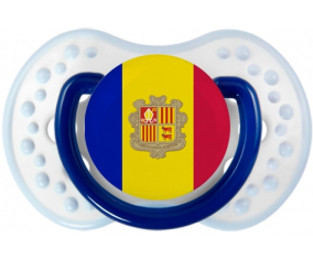Bandera tetina de Andorra lovi dynamic clásico azul marino-blanco-azul