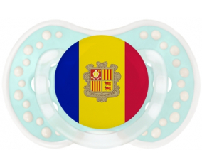 Bandera Andorra Tetine lovi dynamic clásico retro-turquesa-laguna