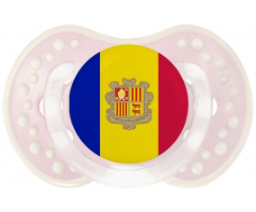 La bandera de Andorra Tetin lovi dynamic clásico retro-rosa-tierno