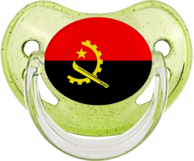 Angola Verde Lentejuelas Bandera Piruleta Fisiológica