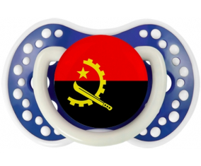 Bandera de Angola lovi dynamic azul marino fosforescente