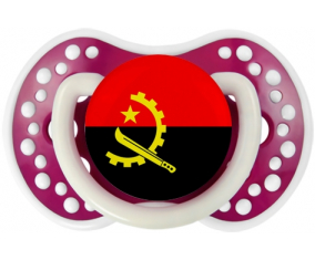 Bandera de Angola lovi dynamic Fucsia Fosforescente