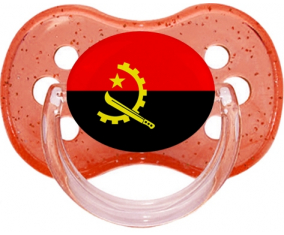 Angola cereza lentejuelas bandera piruleta roja