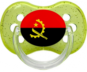 Angola cereza brillo verde lollipop bandera