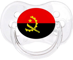 Bandera de Angola Cherry Lollipop Transparente Clásico