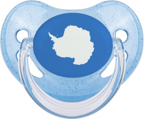 Bandera Antártica Lentejuelas Azules Tetina Fisiológica