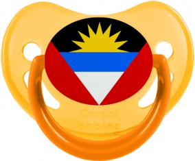 Bandera Antigua y Barbuda Sucete Fosforescente Amarillo Fisiológico