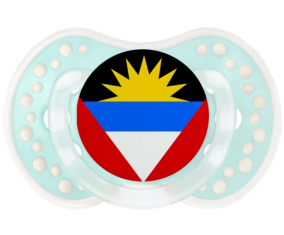 Bandera Antigua y Barbuda Tetine lovi dynamic clásico retro-turquesa-laguna
