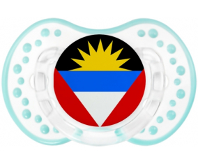 Bandera Antigua y Barbuda Tetine lovi dynamic clásico retro-laguna blanca
