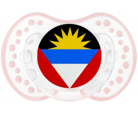Bandera Antigua y Barbuda Tetine lovi dynamic clásico retro-blanco-rosa-tierno