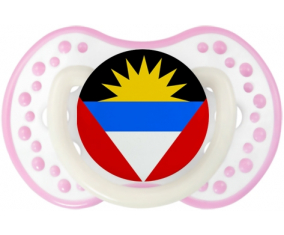 Bandera Antigua y Barbuda Tetina lovi dynamic blanco rosa fosforescente