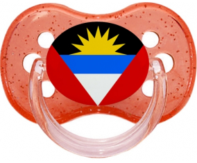 Bandera Antigua y Barbuda Rojo Cereza Brillante Lollipop