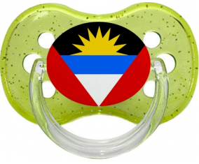 Bandera Antigua y Barbuda Verde Cereza Brillante Lollipop