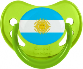 Bandera argentina fosforescente verde piruleta fisiológica
