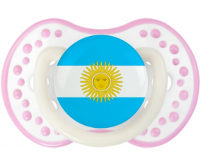 Bandera argentina lovi dynamic fosforescente blanco-rosa