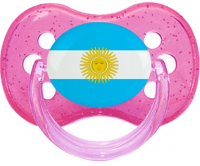 Bandera argentina Cereza Lollipop Rosa lentejuelas