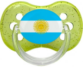Bandera argentina verde cereza brillante piruleta