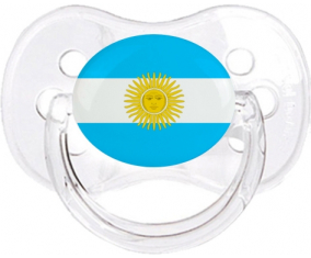 Bandera argentina clásica transparente cereza lollipop
