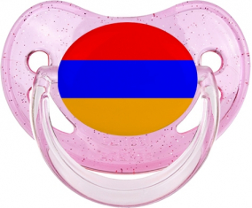 Bandera Armenia Physiological Lollipop Rosa lentejuelas