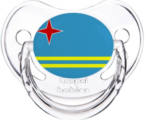 Bandera de Aruba Bandera Clásica Transparente Fisiológica Tetin