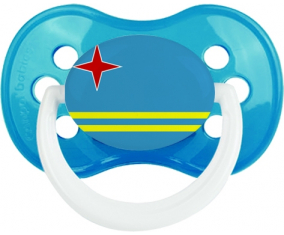 Bandera clásica de cian anatómico de suceto de Aruba