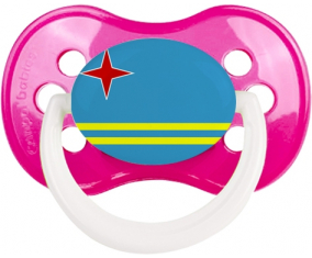 Bandera rosa negra clásica anatómica de suceto de Aruba