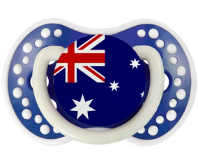 Bandera tetina de Australia lovi dynamic azul marino fosforescente