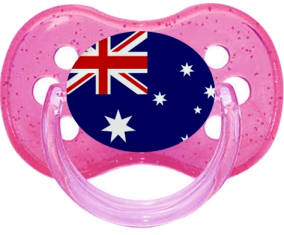 Bandera de Australia Cereza Lollipop Rosa lentejuelas