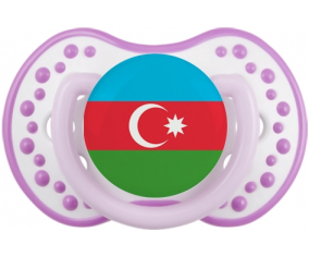 La bandera azerbaiyana Lollipop lovi dynamic Clásico White-Mauve