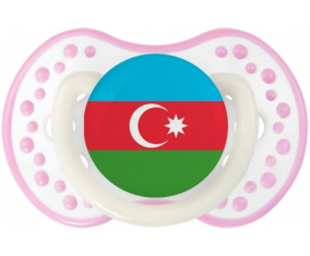 Bandera azerbaiyana lovi dynamic fosforescente blanco-rosa