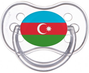 Bandera de Azerbaiyán clásica transparente piruleta anatómica transparente