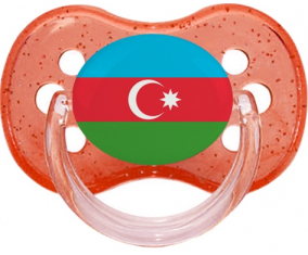 Bandera de Azerbaiyán Tetin Cherry Lentejuelas Rojas