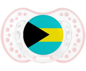 Bandera de Bahamas Sucete lovi dynamic clásico retro-blanco-rosa-tierno
