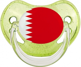Bandera del Dragón de Bahrein Lentejuelas Verdes Fisiológica