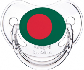 Bandera de Bangladesh clásica transparente piruleta fisiológica