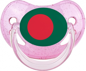 Bandera de Bangladesh Piruleta Fisiológica Rosa lentejuelas