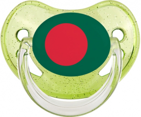 Bandera de Bangladesh Verde Lentejuelas Piruleta Fisiológica