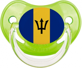 Bandera de Barbados Clásica Piruleta Fisiológica Verde